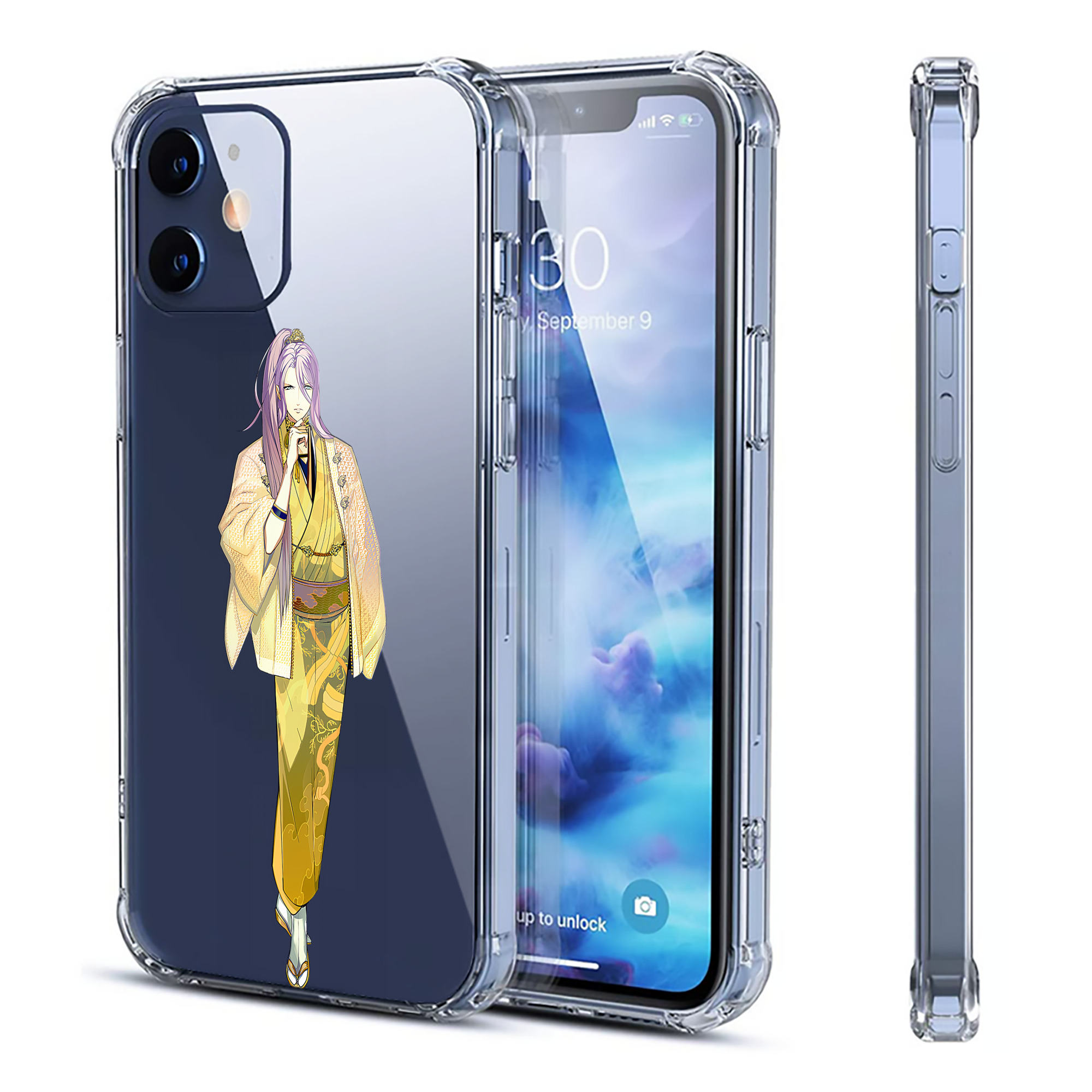 （画像用） 刀剣乱舞 Touken Ranbu 【iPhone 12シリーズ対応】透明スマホケース（クリアソフトケース）